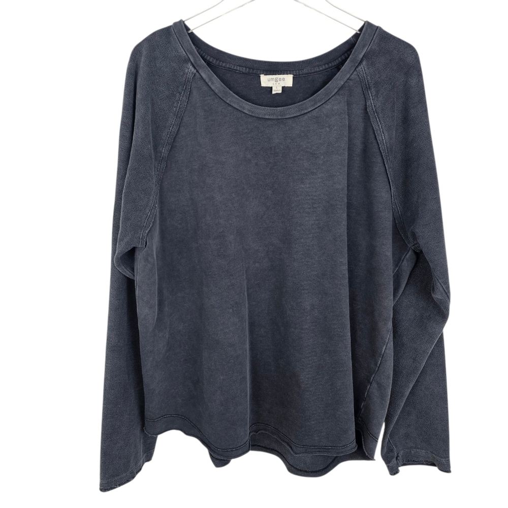 Umgee Washed Out Black Oversized Shirt
